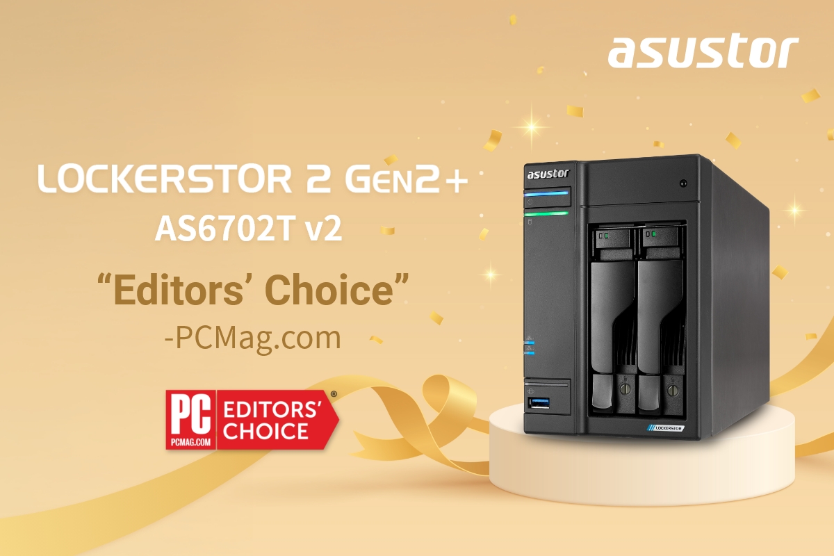 ASUSTOR's Lockerstor 2 Gen2 Earns the Editor's Choice Award from